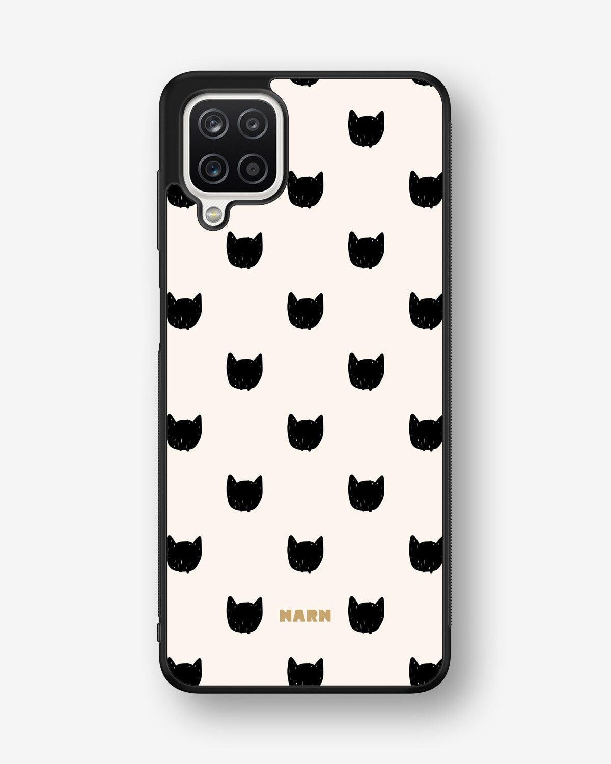 Samsung Galaxy A12 Hard Case – Kitty Dots - View 1