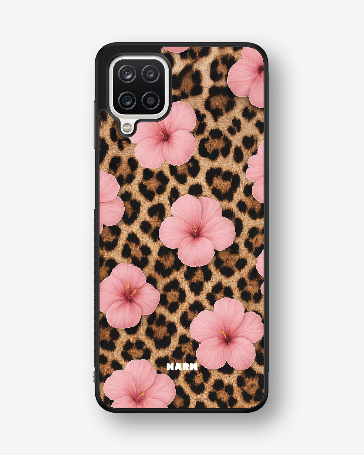 Samsung Galaxy A12 Hard Case – Leopard Flower - View 1