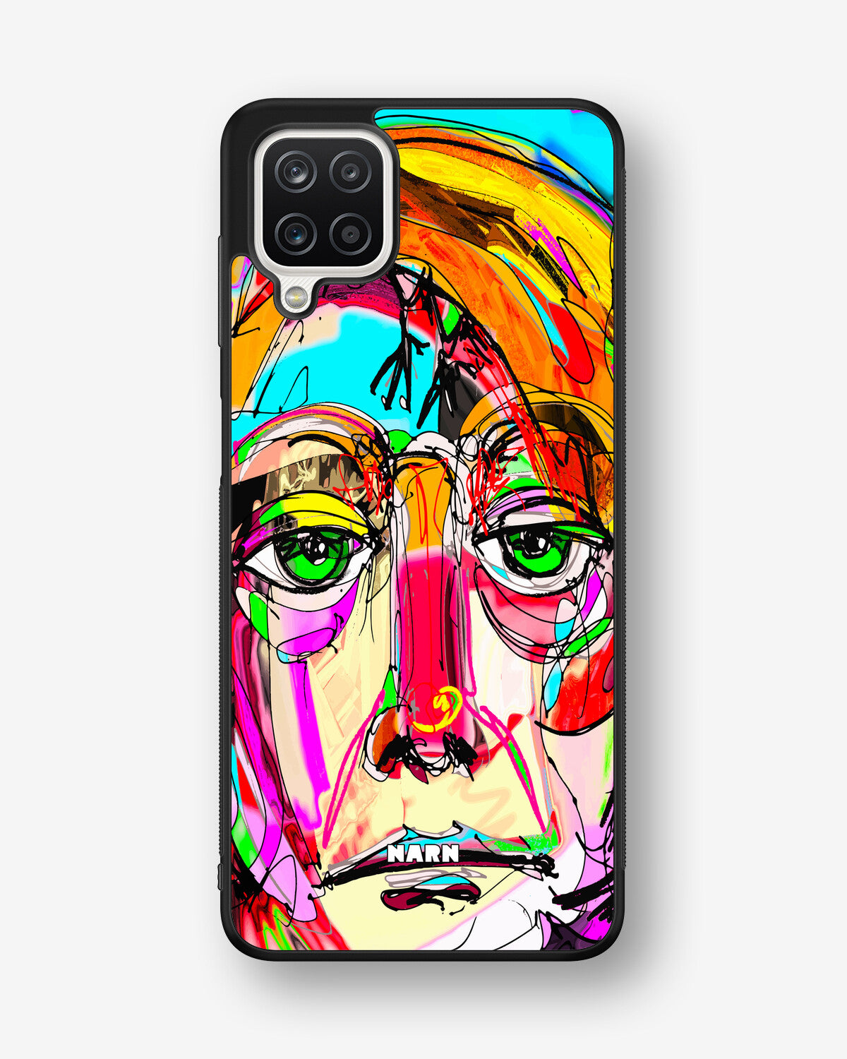 Samsung Galaxy A12 Hard Case – Abstract Portrait - View 1