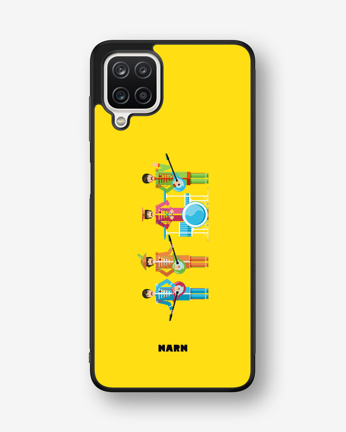 Samsung Galaxy A12 Hard Case – Beatles Yellow - View 1