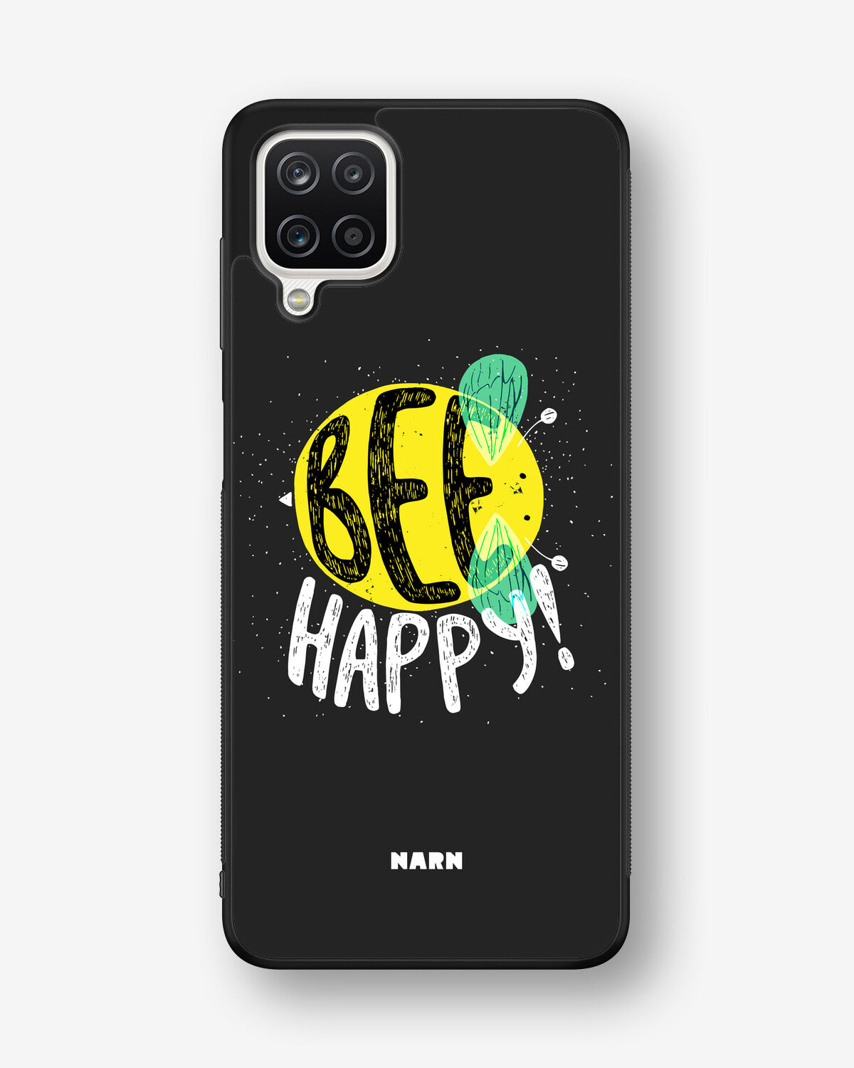 Samsung Galaxy A12 Hard Case – BEE Happy - View 1