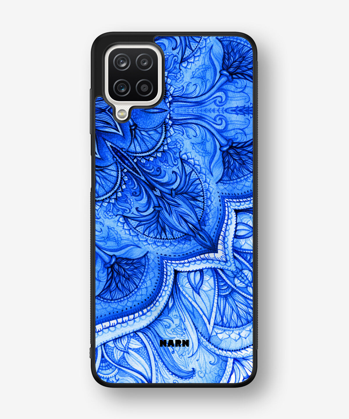 Samsung Galaxy A12 Hard Case – Blue Vintage - View 1