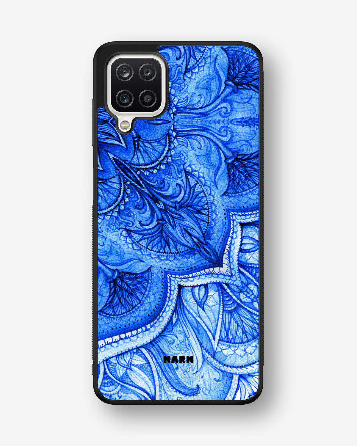 Samsung Galaxy A12 Hard Case – Blue Vintage - View 1