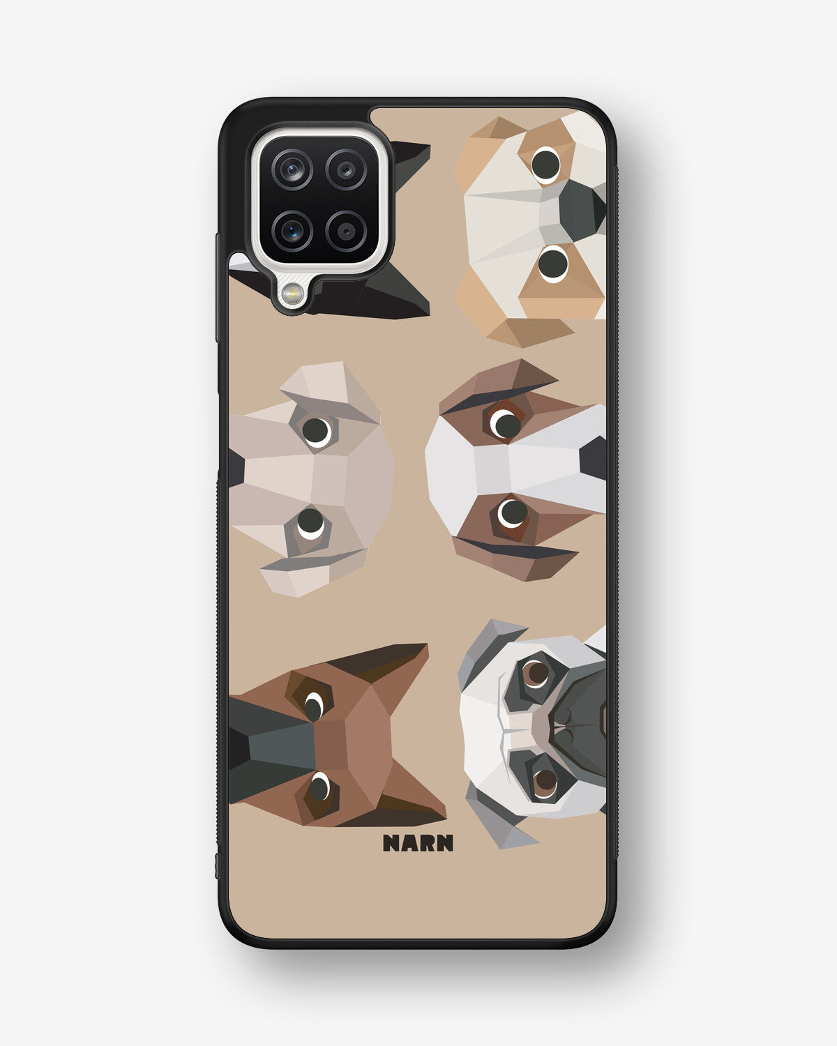 Samsung Galaxy A12 Hard Case – Cute Dogs - View 1