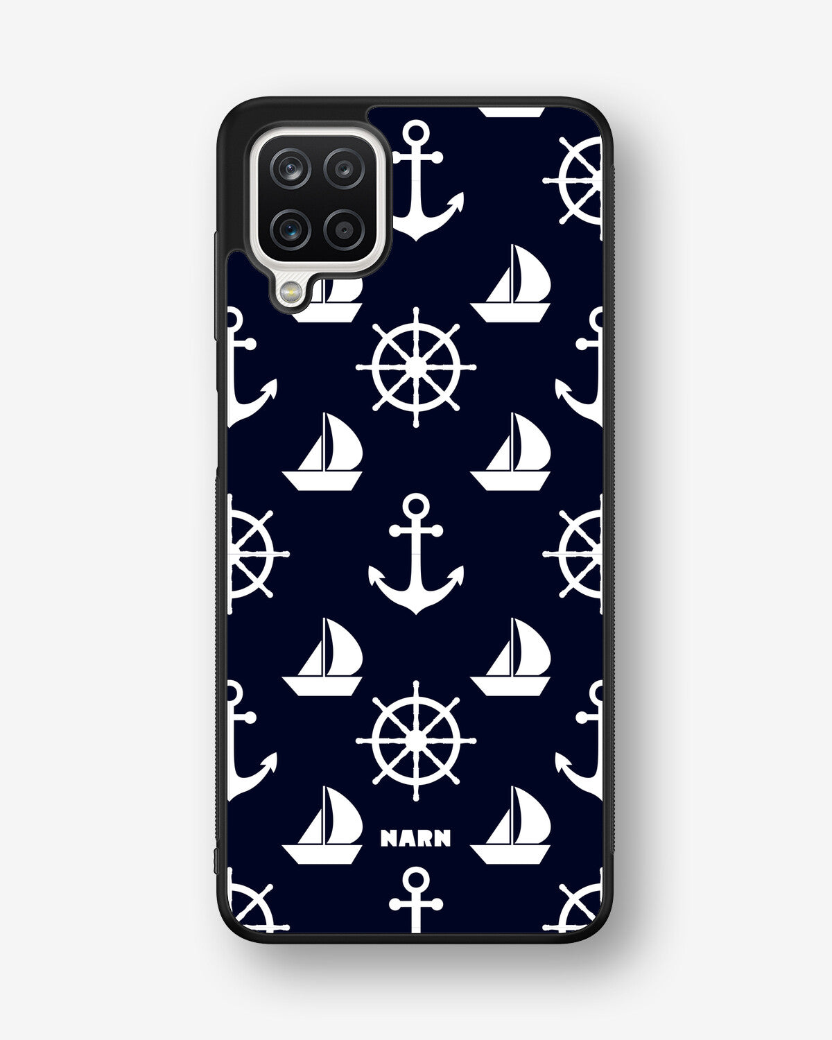 Samsung Galaxy A12 Hard Case – Deep Blue Voyage - View 1