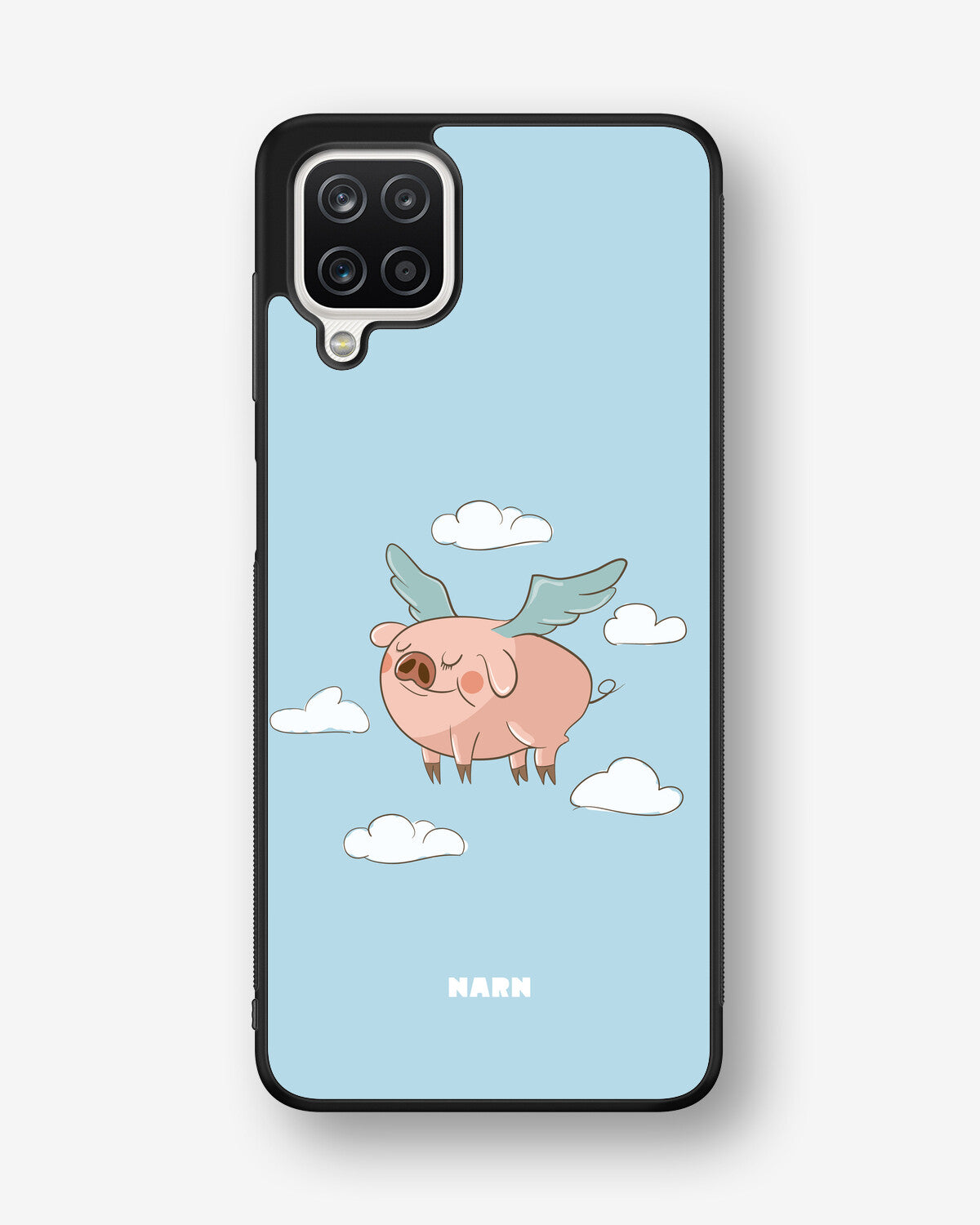 Samsung Galaxy A12 Hard Case – Dreamy Pig - View 1