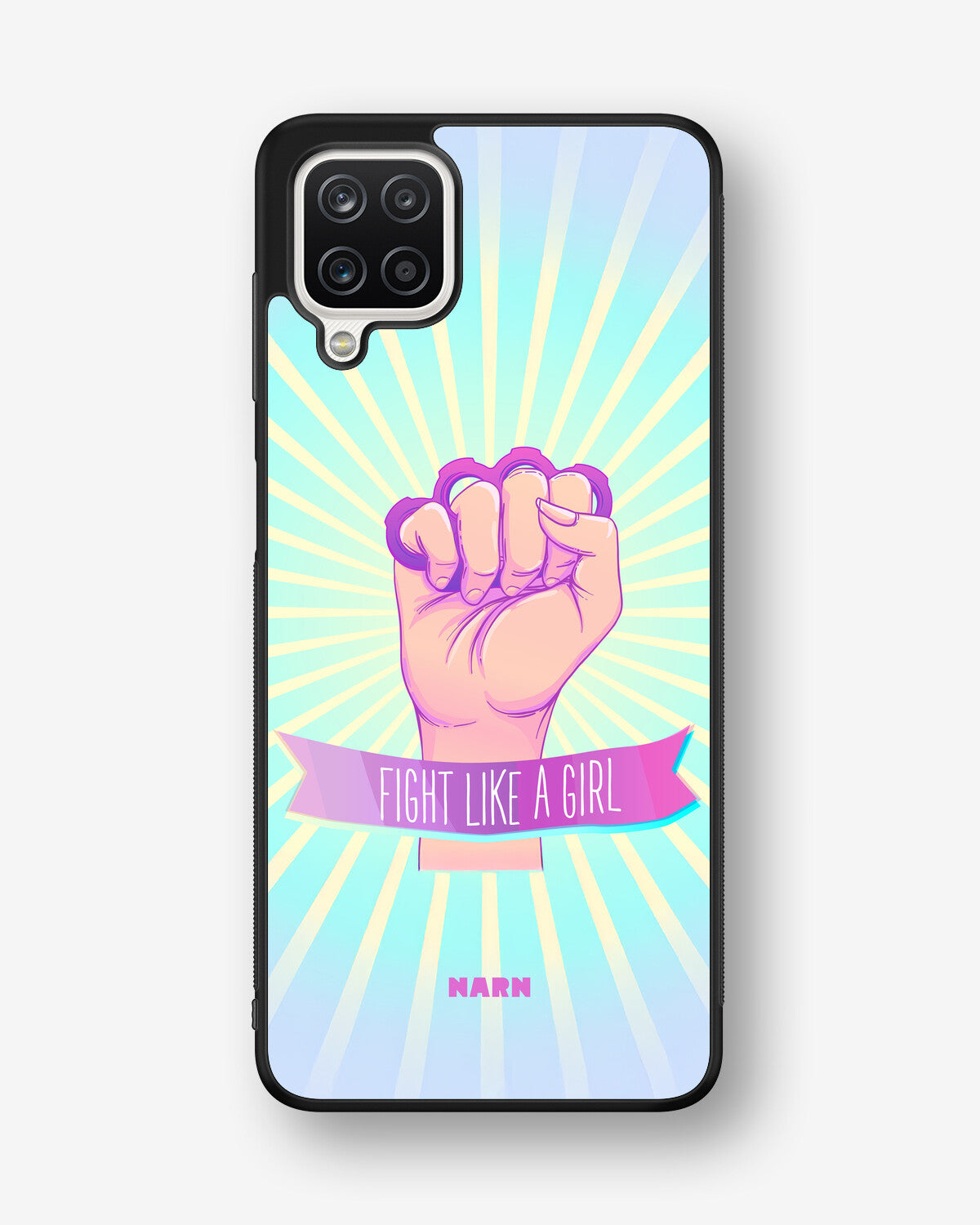 Samsung Galaxy A12 Hard Case – Fight Like A Girl - View 1