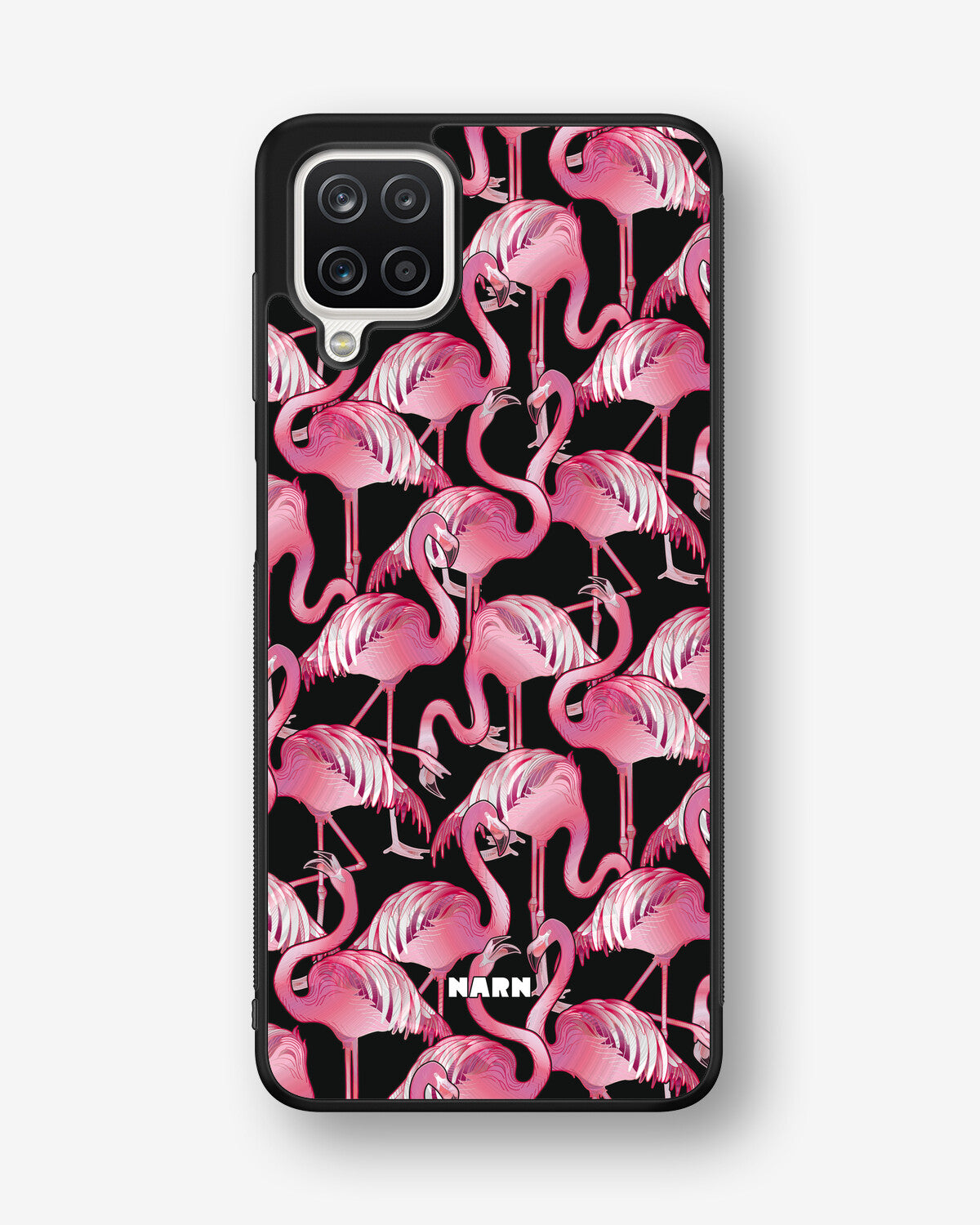 Samsung Galaxy A12 Hard Case – Flamingos - View 1
