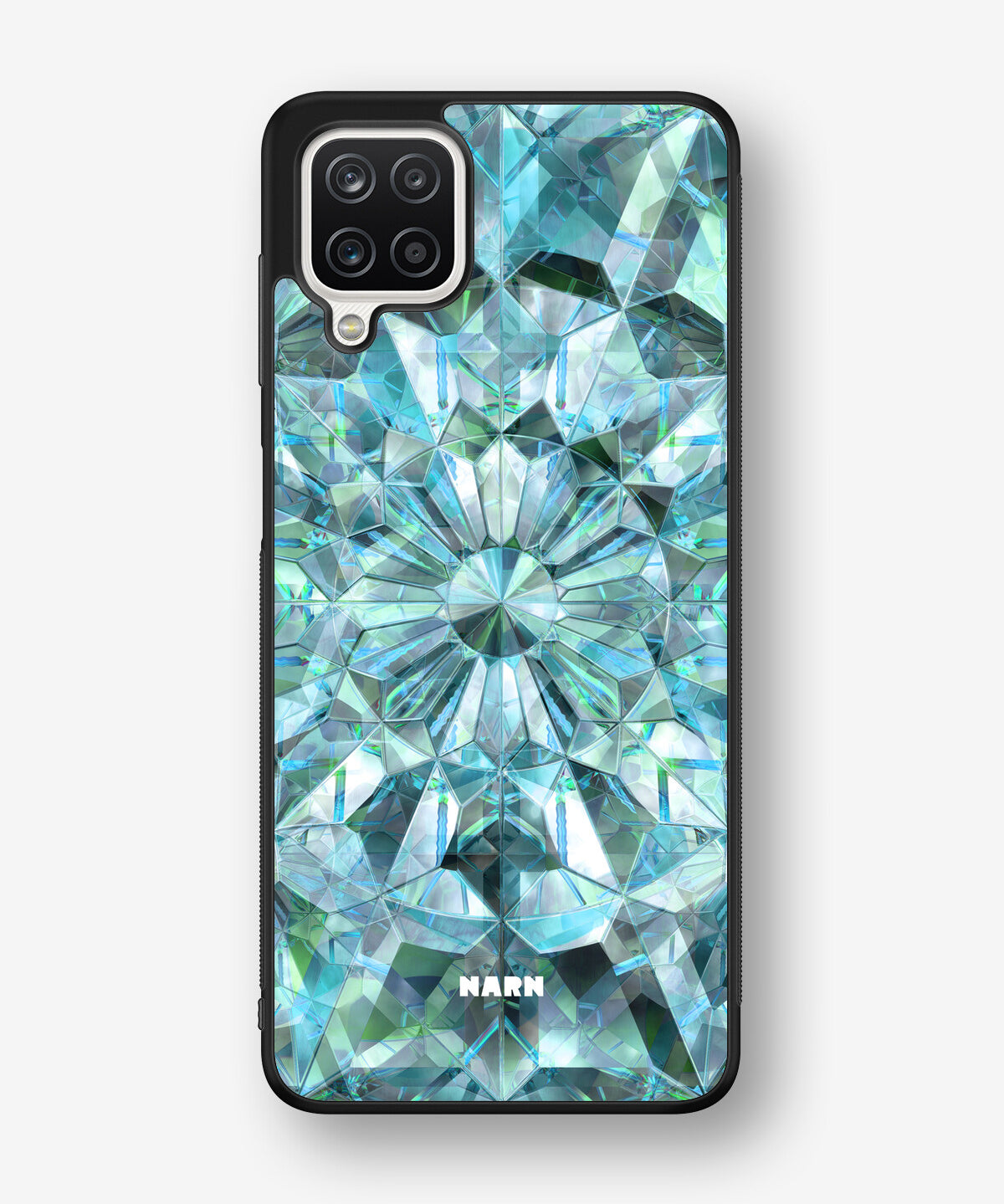 Samsung Galaxy A12 Hard Case – Green Crystals - View 1