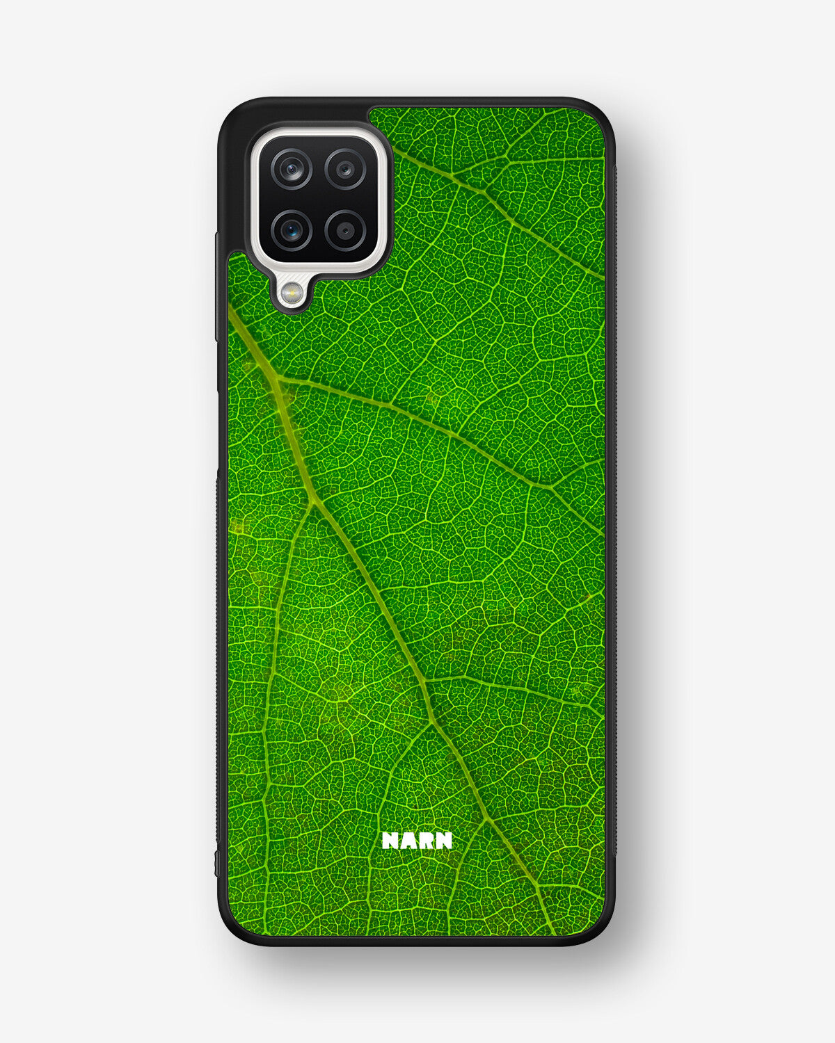 Samsung Galaxy A12 Hard Case – Green Leafy - View 1