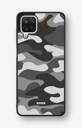 Samsung Galaxy A12 Hard Case – Grey Camo - View 1