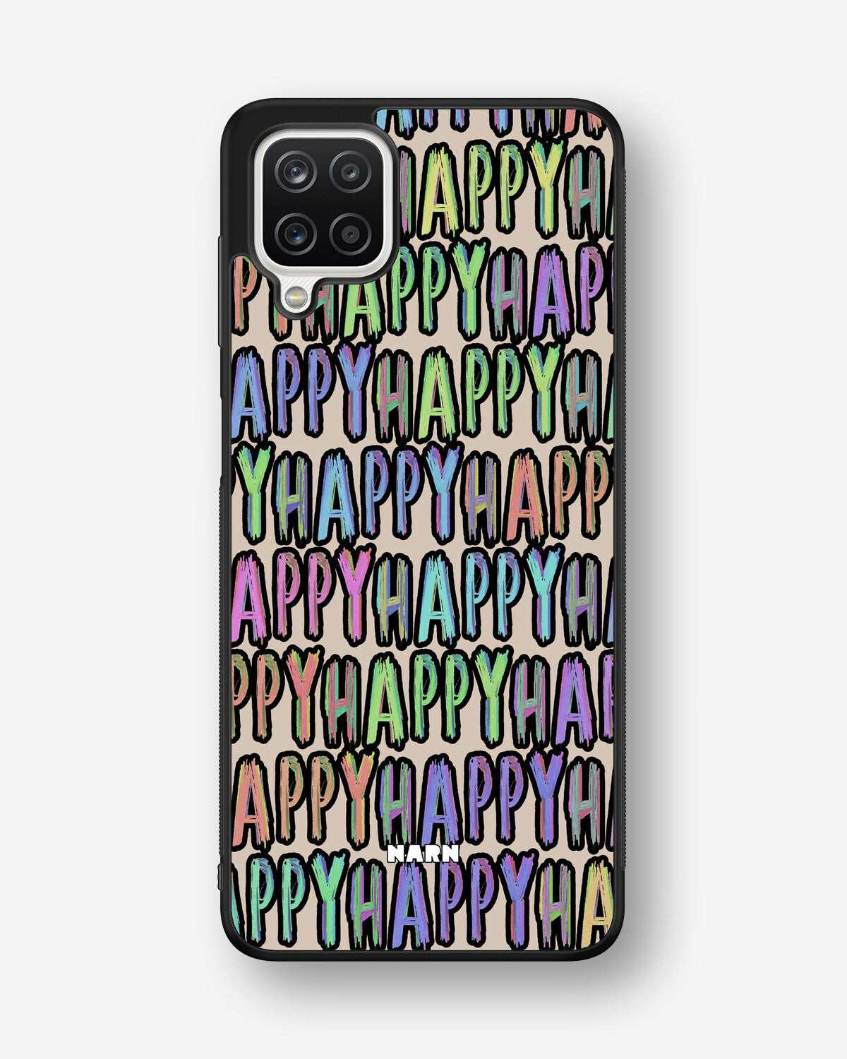 Samsung Galaxy A12 Hard Case – Happy - View 1