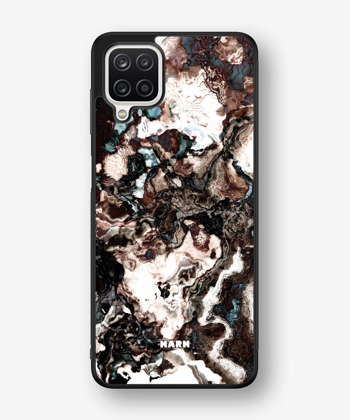 Samsung Galaxy A12 Hard Case – Marble Brown - View 1