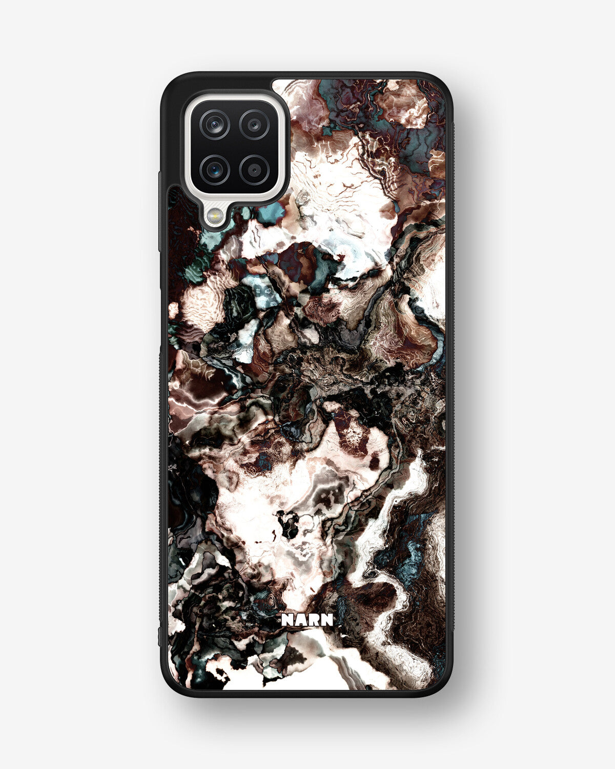 Samsung Galaxy A12 Hard Case – Marble Brown - View 1