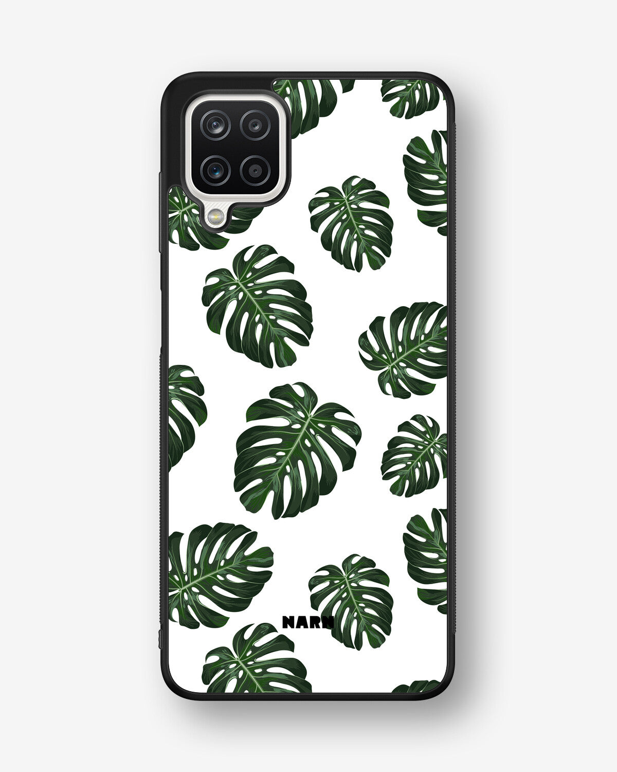 Samsung Galaxy A12 Hard Case – Monstera Pattern - View 1