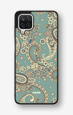 Samsung Galaxy A12 Hard Case – Paisley Green - View 1