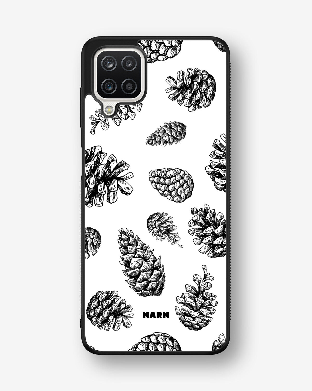 Samsung Galaxy A12 Hard Case – Pine Cones - View 1