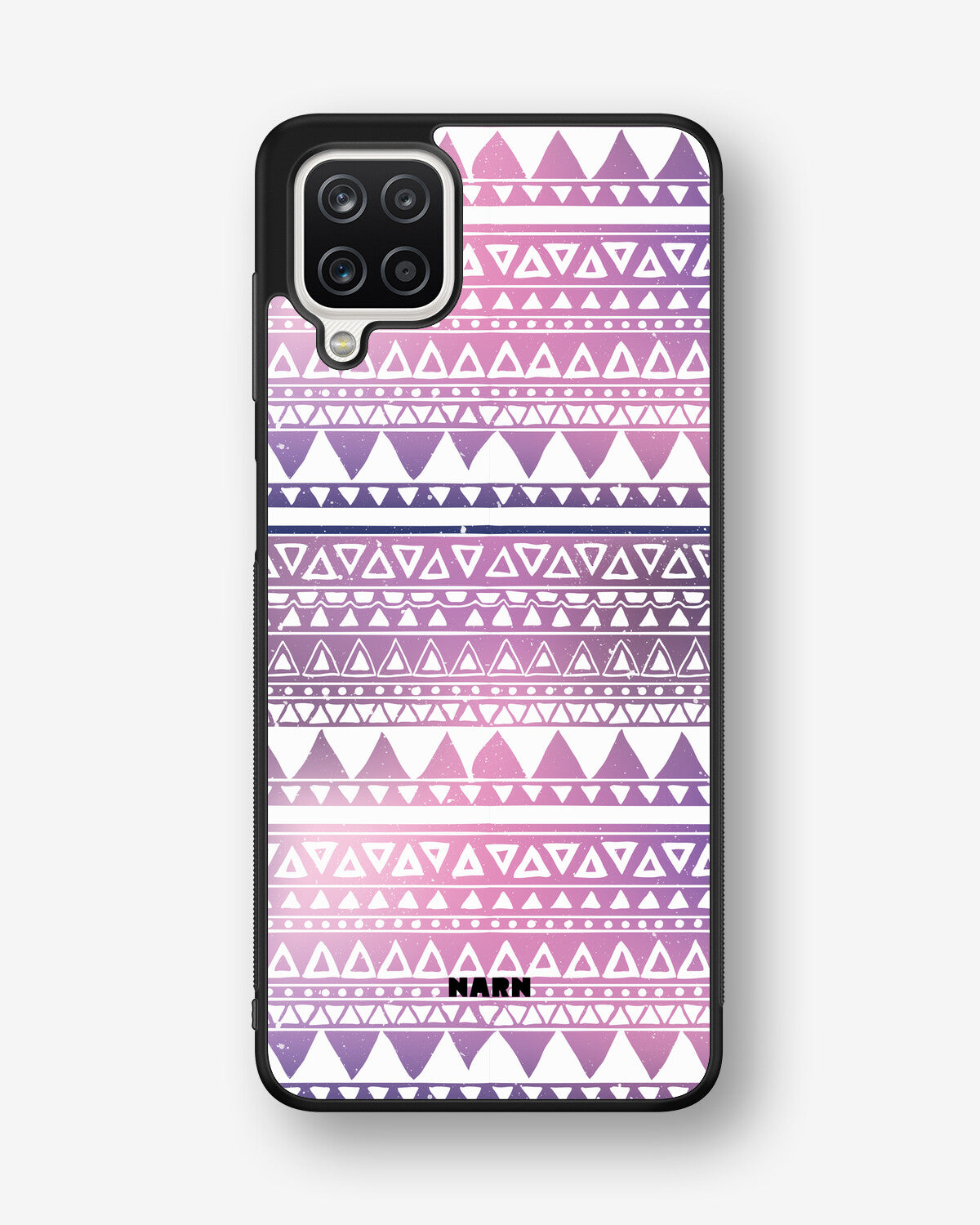Samsung Galaxy A12 Hard Case – Purple Aztec - View 1