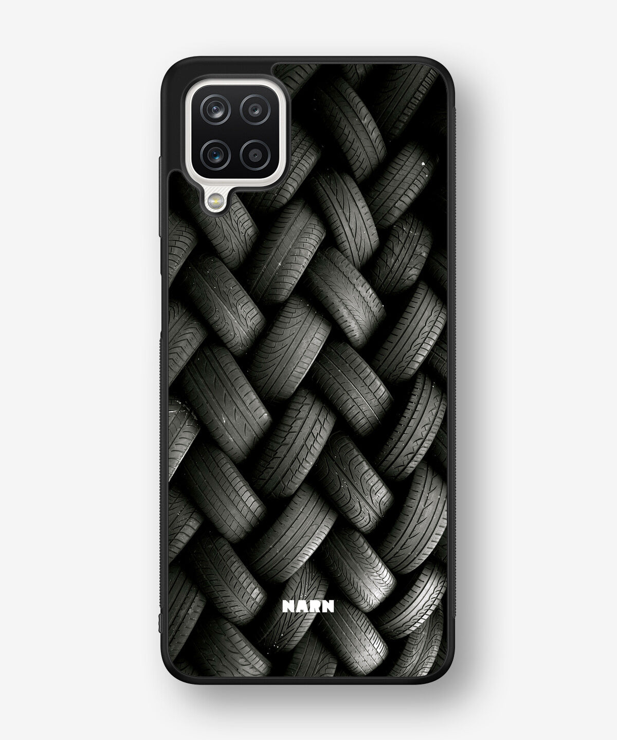 Samsung Galaxy A12 Hard Case – Tires Wall - View 1