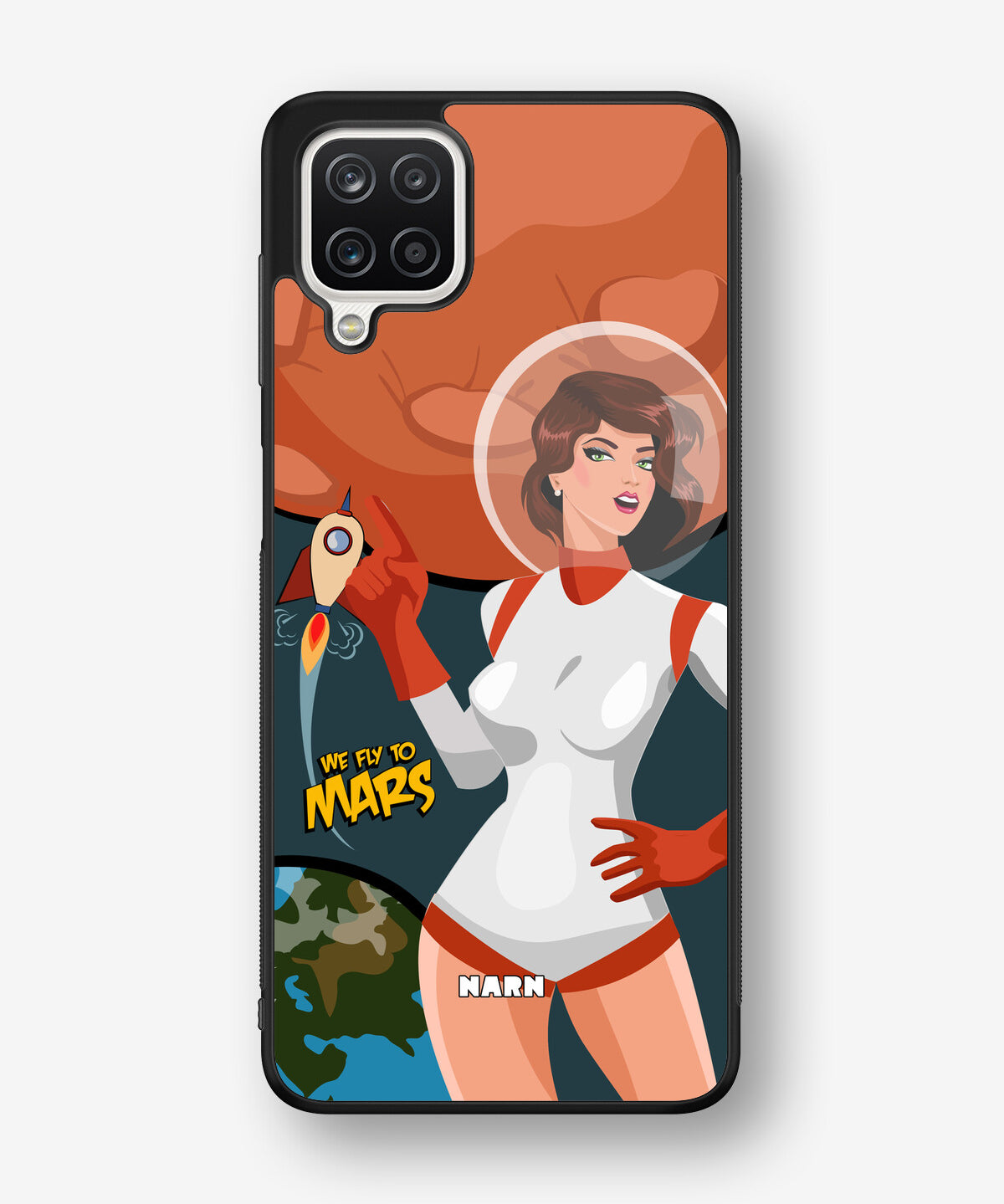 Samsung Galaxy A12 Hard Case – We Fly To Mars - View 1