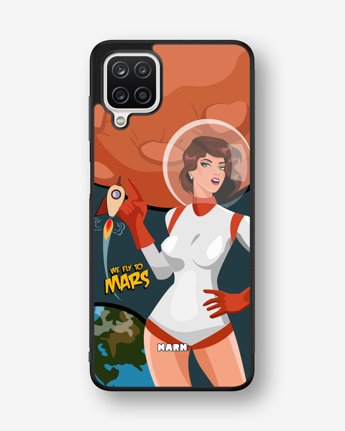 Samsung Galaxy A12 Hard Case – We Fly To Mars - View 1