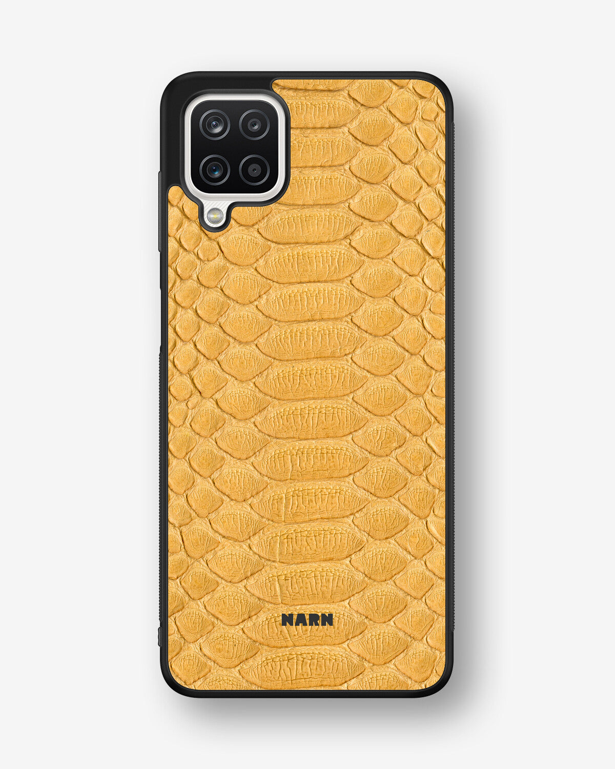 Samsung Galaxy A12 Hard Case – Yellow Snake - View 1