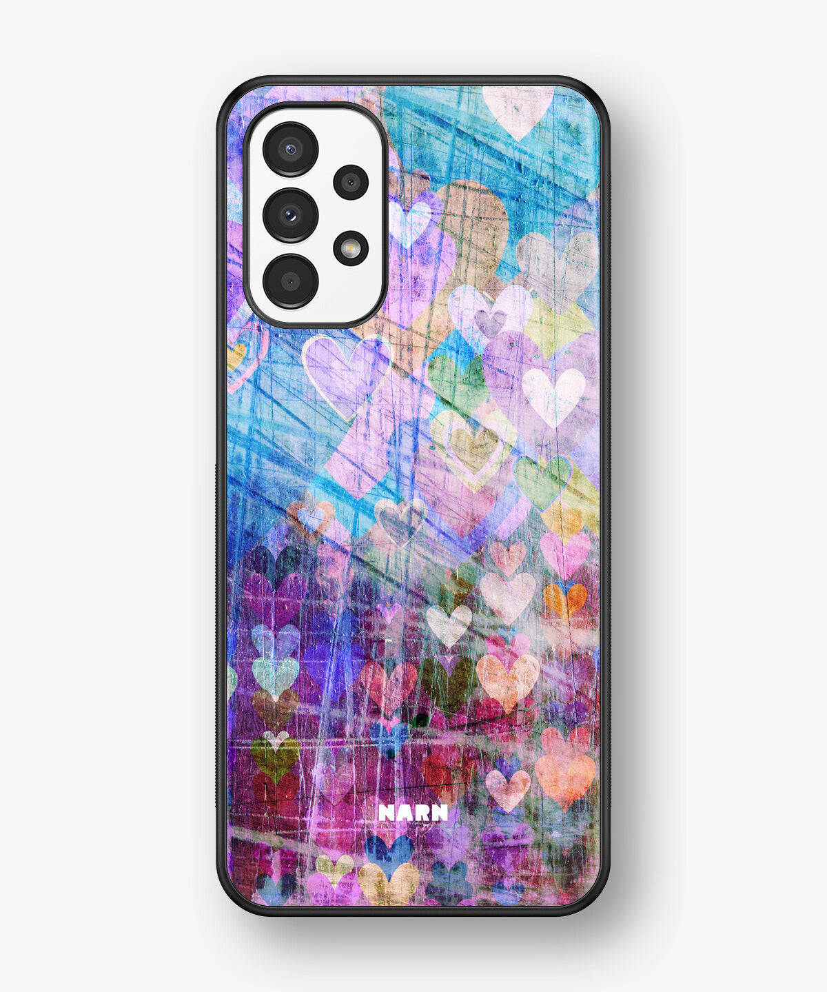 Samsung Galaxy A13 Hard Case – Purple Hearts - View 1