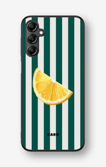 Samsung Galaxy A14 Hard Case – Lemon Stripes - View 1