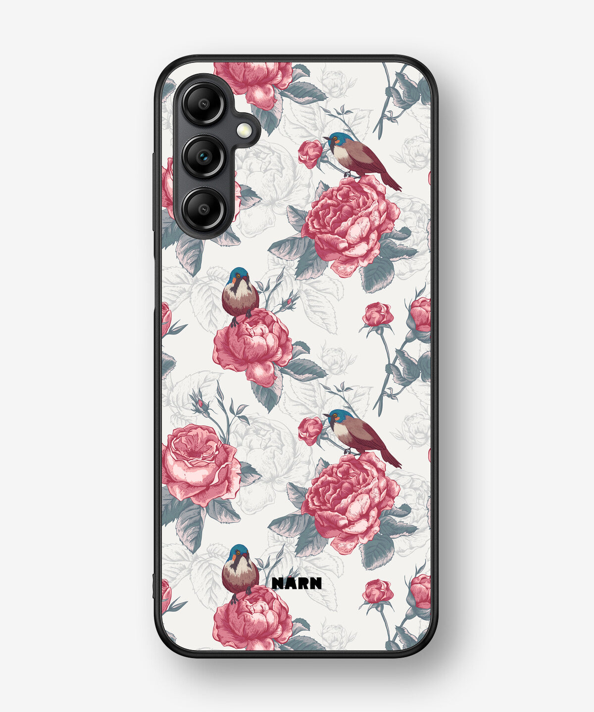 Samsung Galaxy A14 Hard Case – Birds Among Roses - View 1