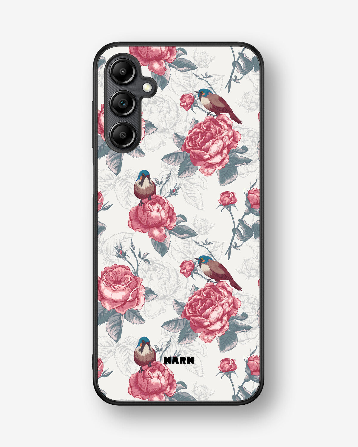 Samsung Galaxy A14 Hard Case – Birds Among Roses - View 1