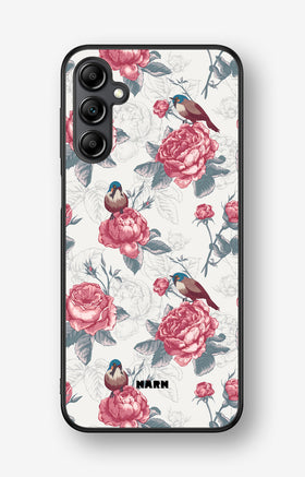 Samsung Galaxy A14 Hard Case – Birds Among Roses - View 1