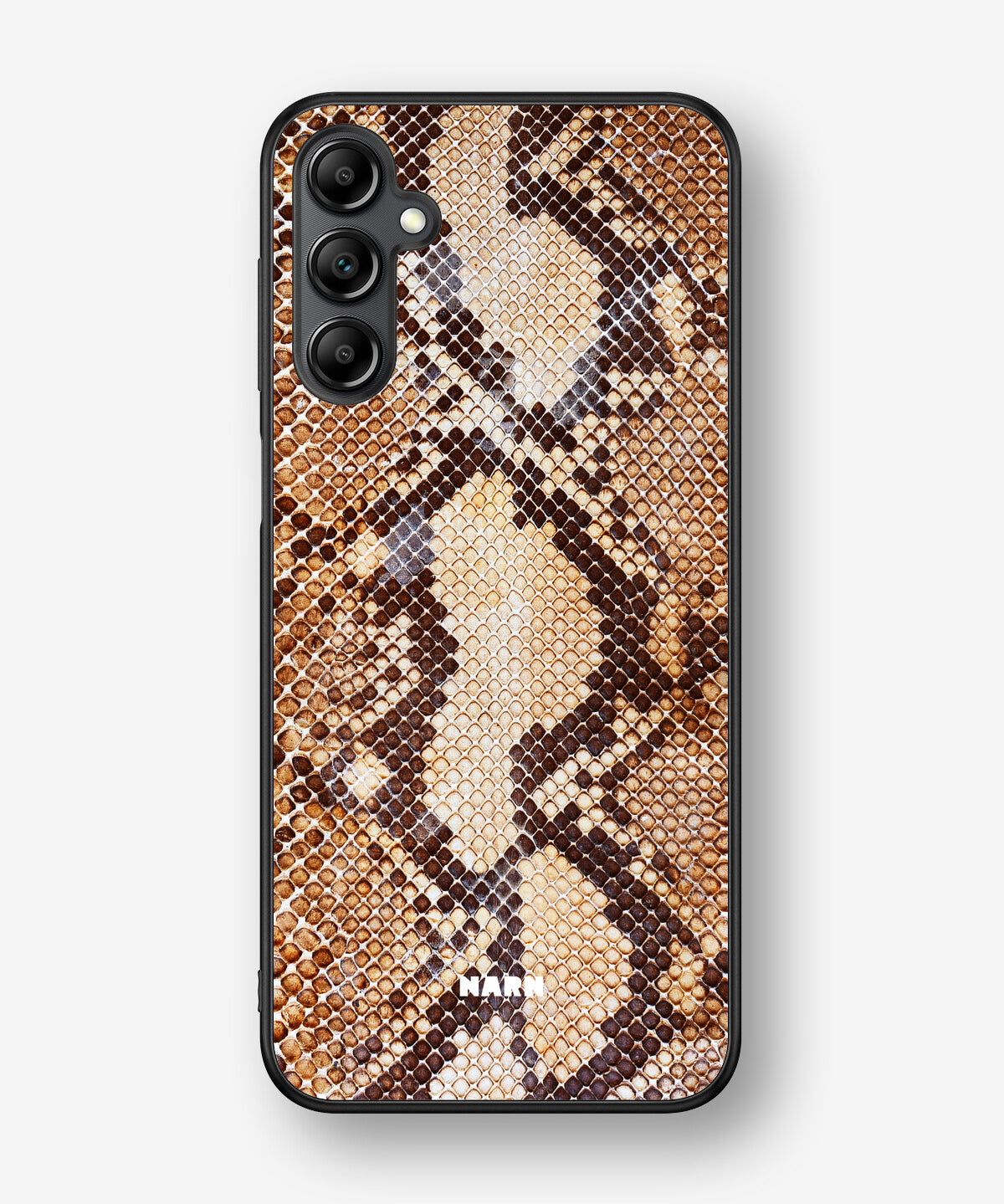 Samsung Galaxy A14 Hard Case – Brown Snakeskin - View 1