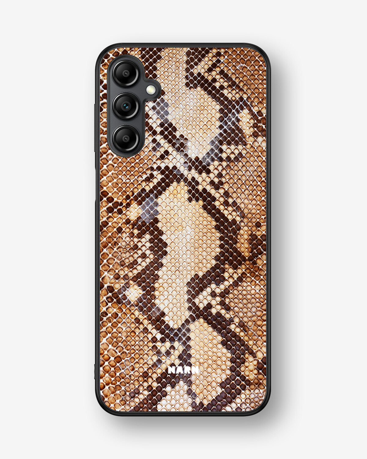 Samsung Galaxy A14 Hard Case – Brown Snakeskin - View 1