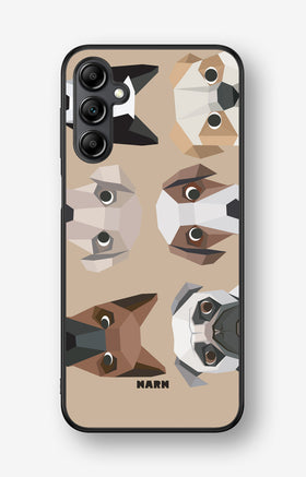 Samsung Galaxy A14 Hard Case – Cute Dogs - View 1