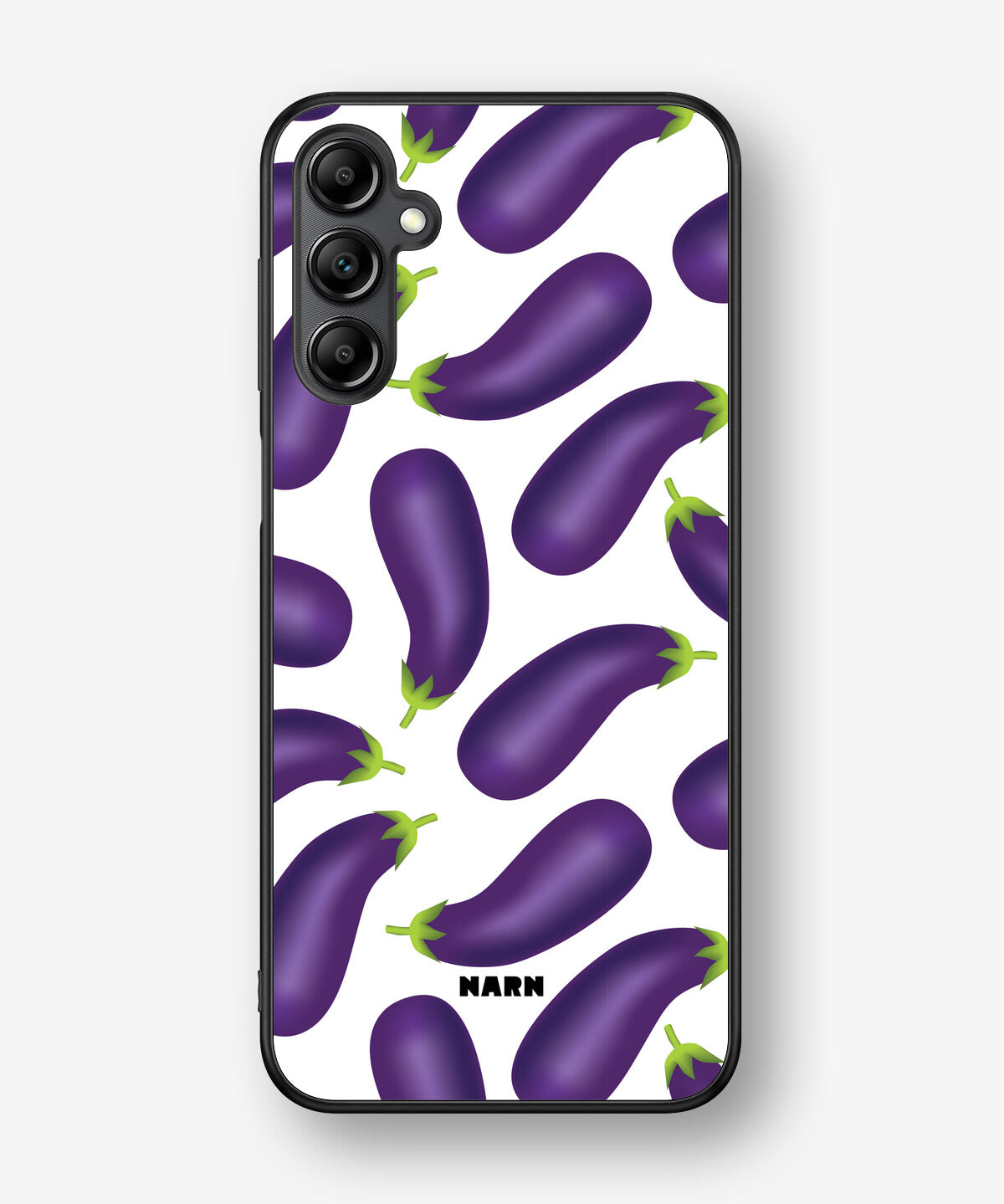 Samsung Galaxy A14 Hard Case – Eggplant Pattern - View 1