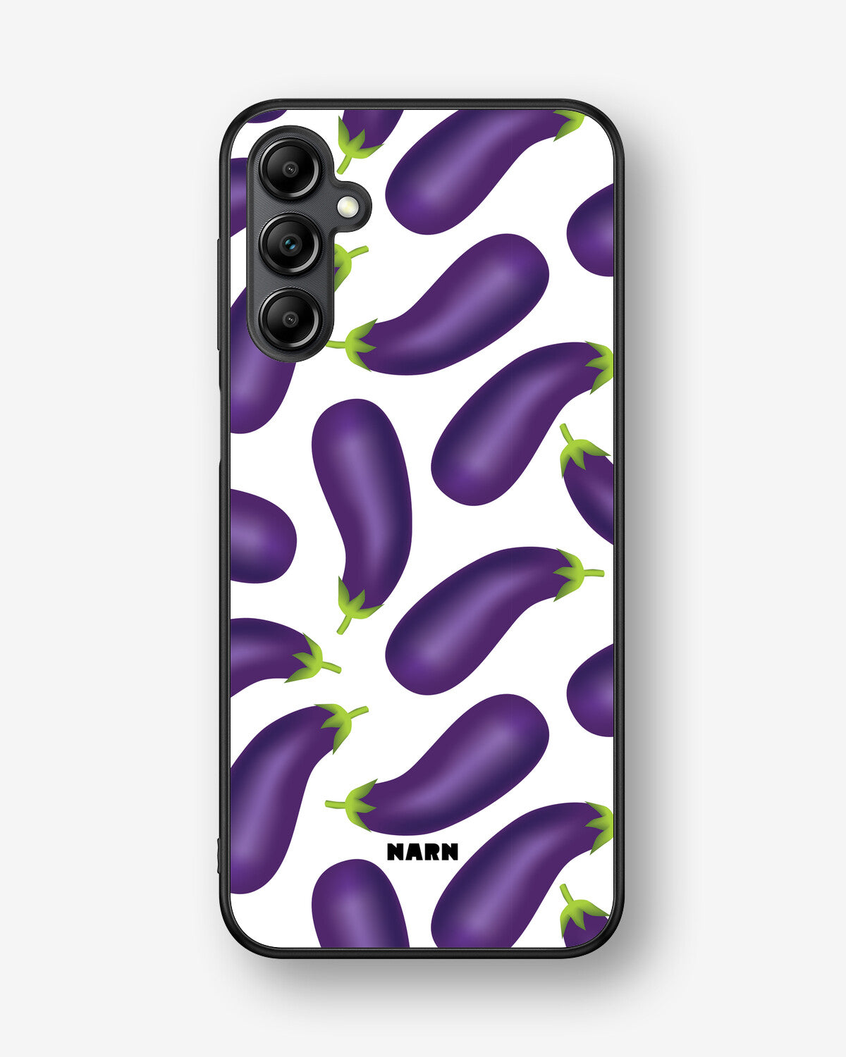 Samsung Galaxy A14 Hard Case – Eggplant Pattern - View 1