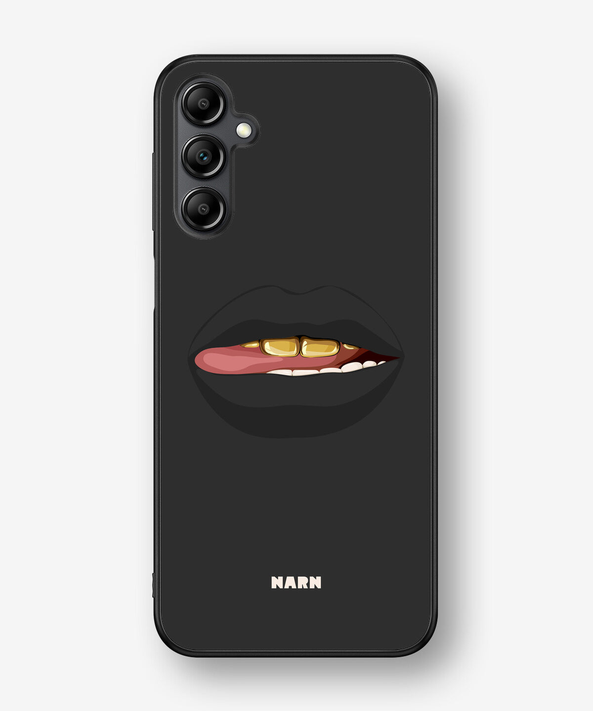 Samsung Galaxy A14 Hard Case – Golden Lips - View 1