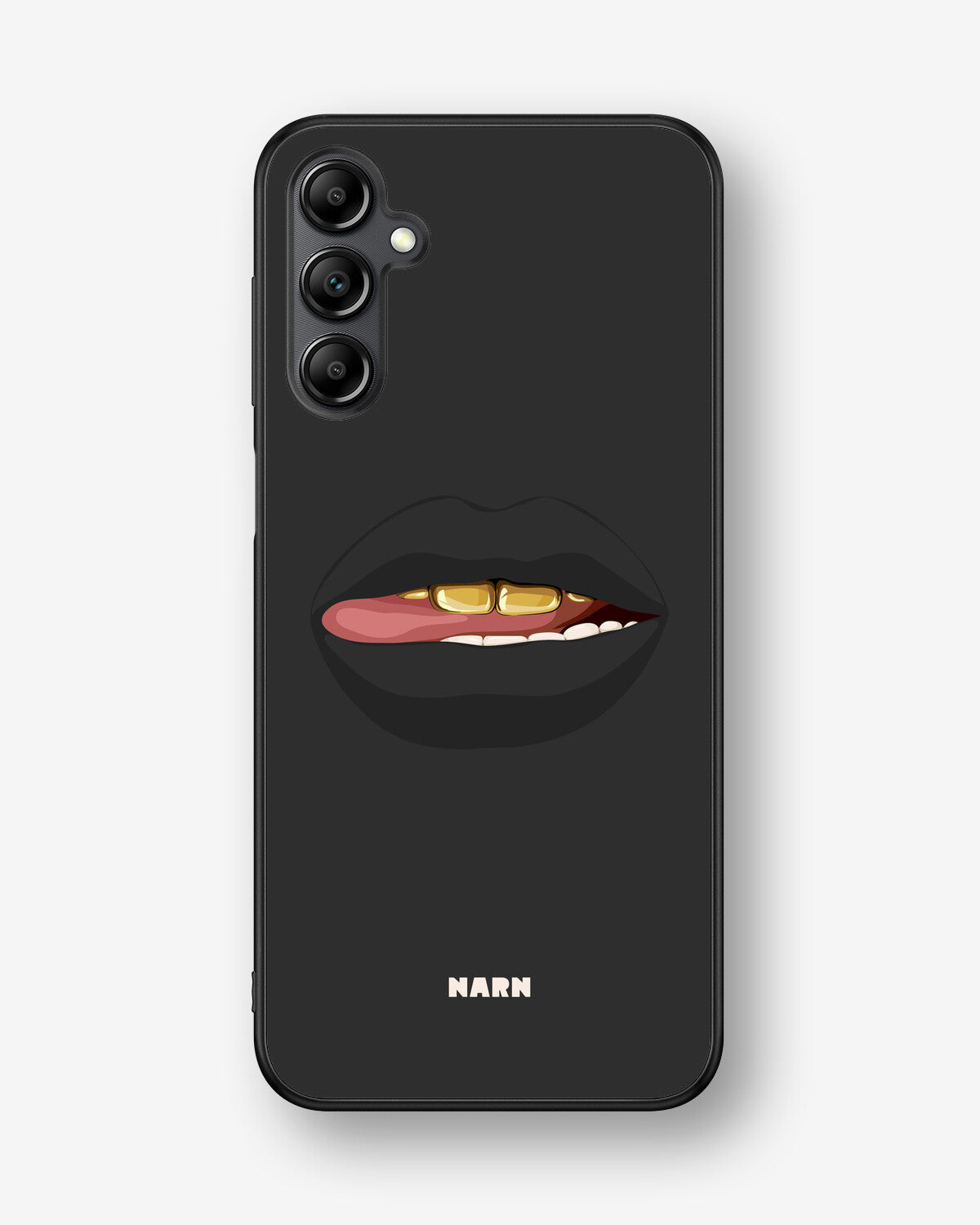 Samsung Galaxy A14 Hard Case – Golden Lips - View 1