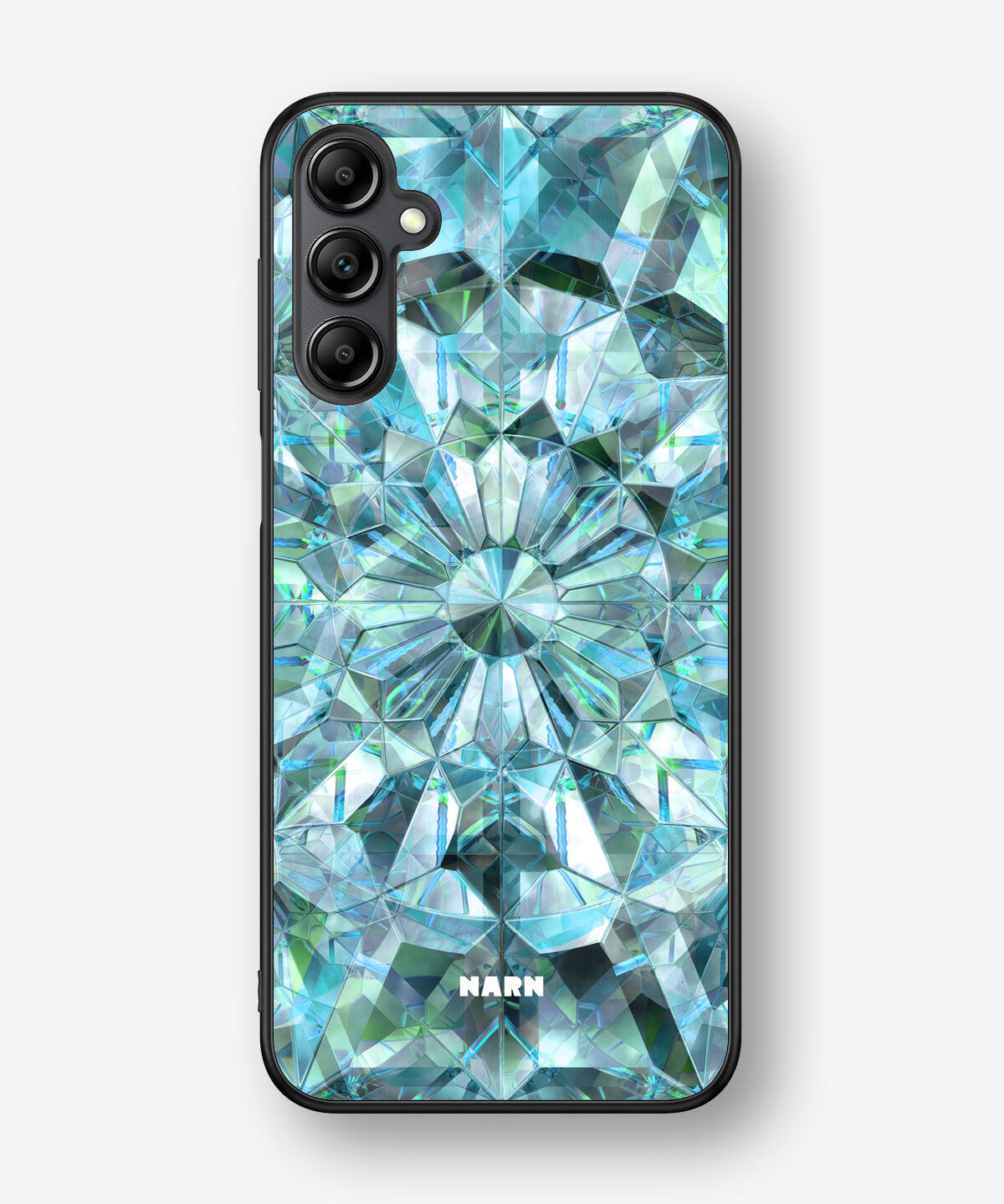 Samsung Galaxy A14 Hard Case – Green Crystals - View 1