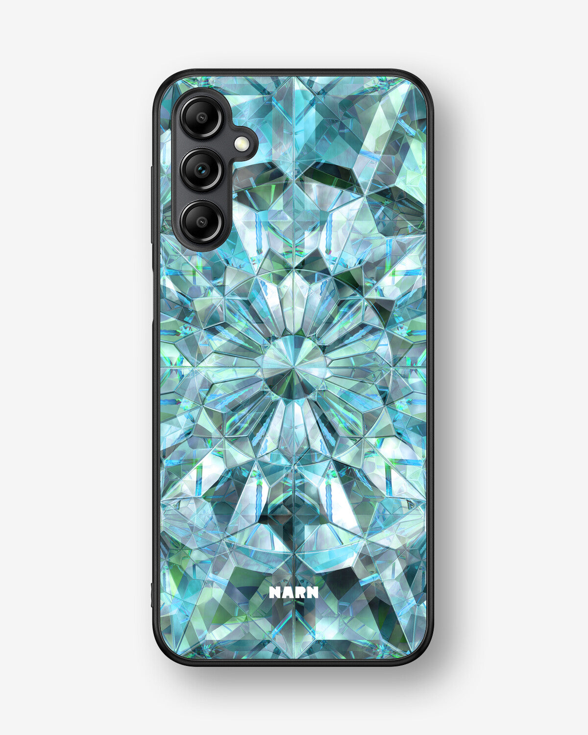 Samsung Galaxy A14 Hard Case – Green Crystals - View 1