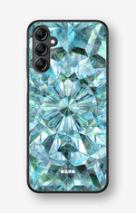 Samsung Galaxy A14 Hard Case – Green Crystals - View 1