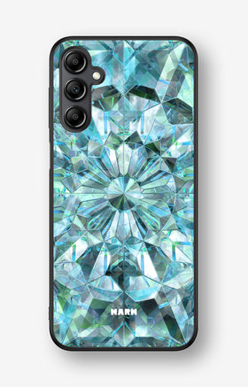 Samsung Galaxy A14 Hard Case – Green Crystals - View 1