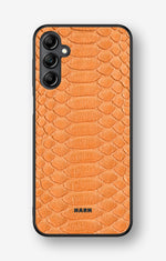 Samsung Galaxy A14 Hard Case – Orange Snake - View 1