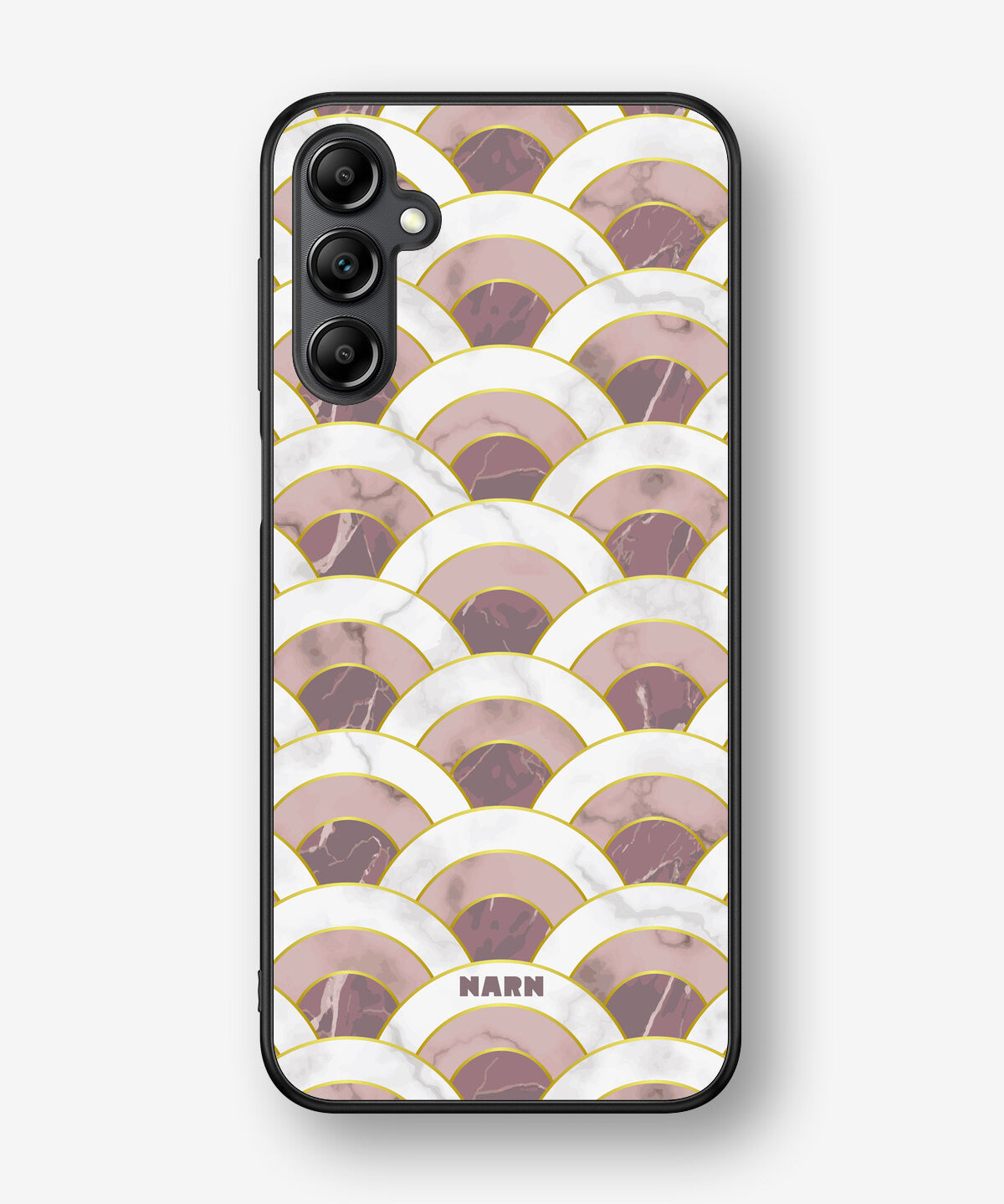 Samsung Galaxy A14 Hard Case – Pink Marble Waves - View 1