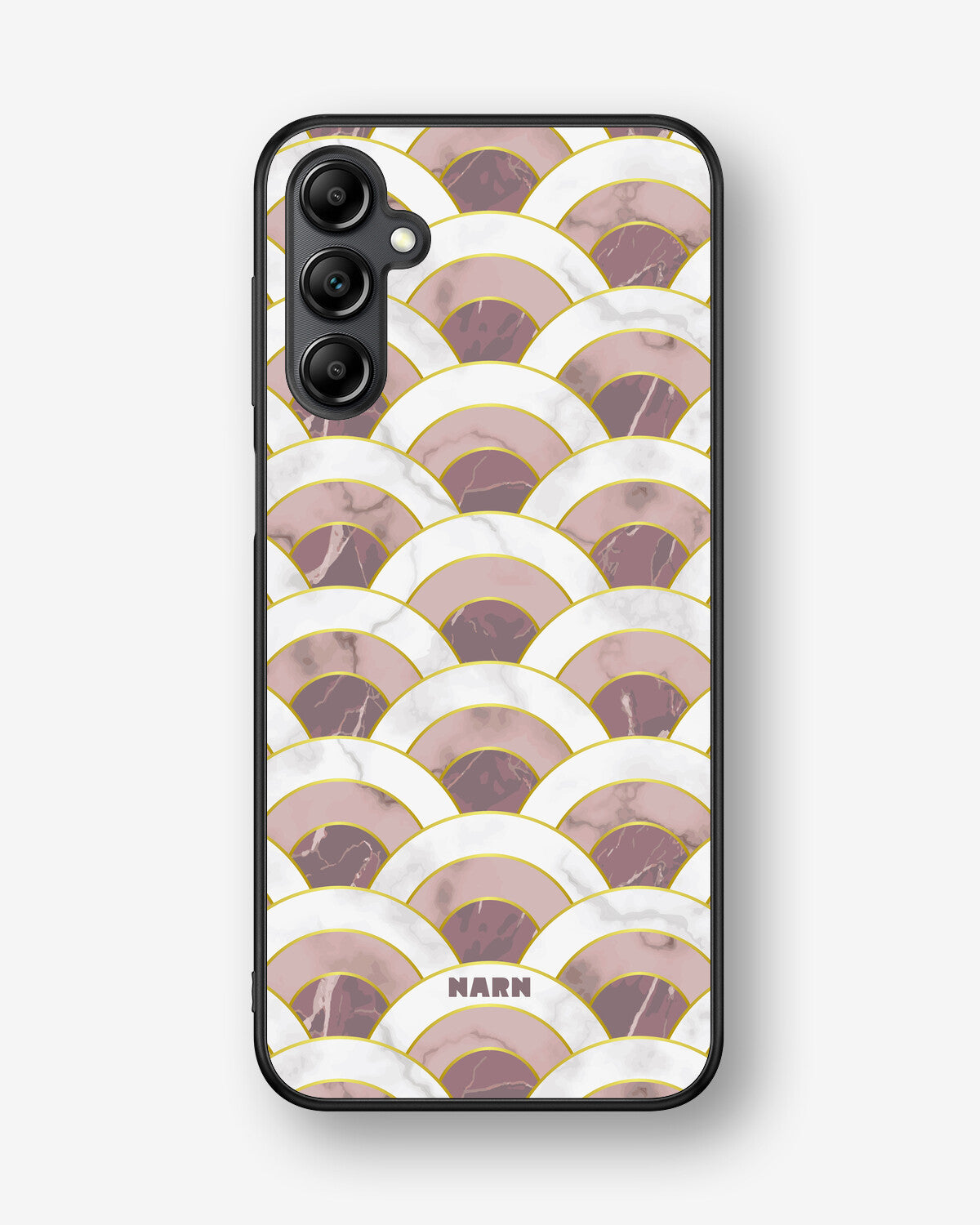 Samsung Galaxy A14 Hard Case – Pink Marble Waves - View 1