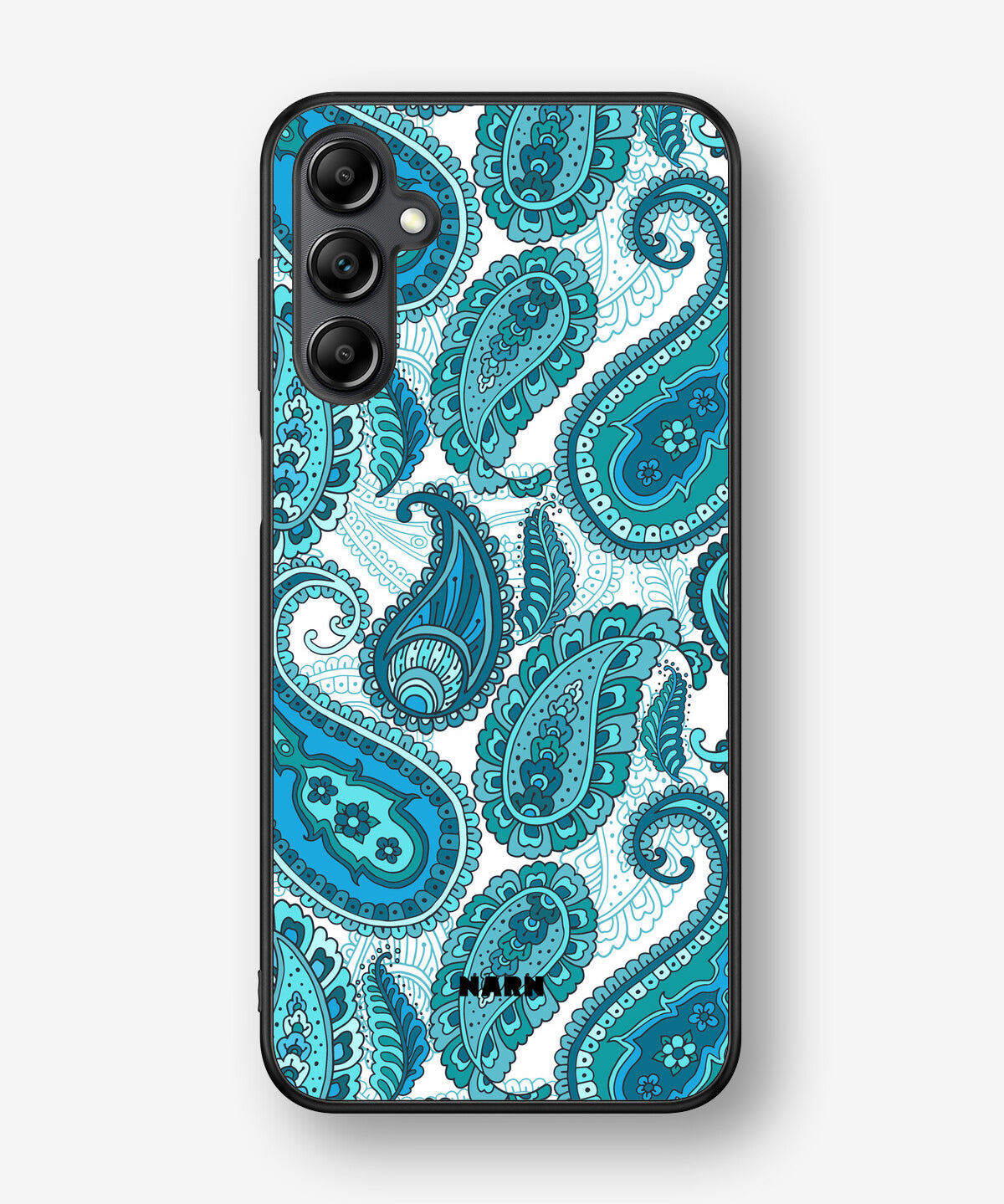Samsung Galaxy A14 Hard Case – Turquoise Paisley - View 1