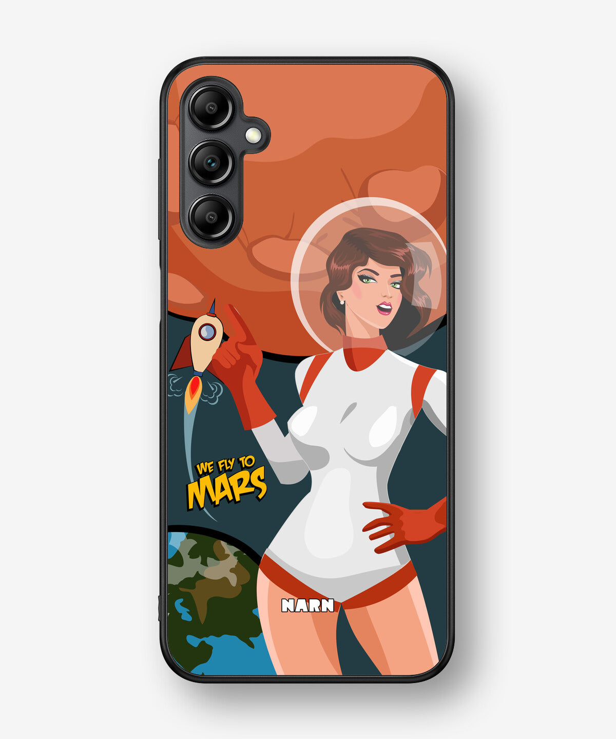 Samsung Galaxy A14 Hard Case – We Fly To Mars - View 1