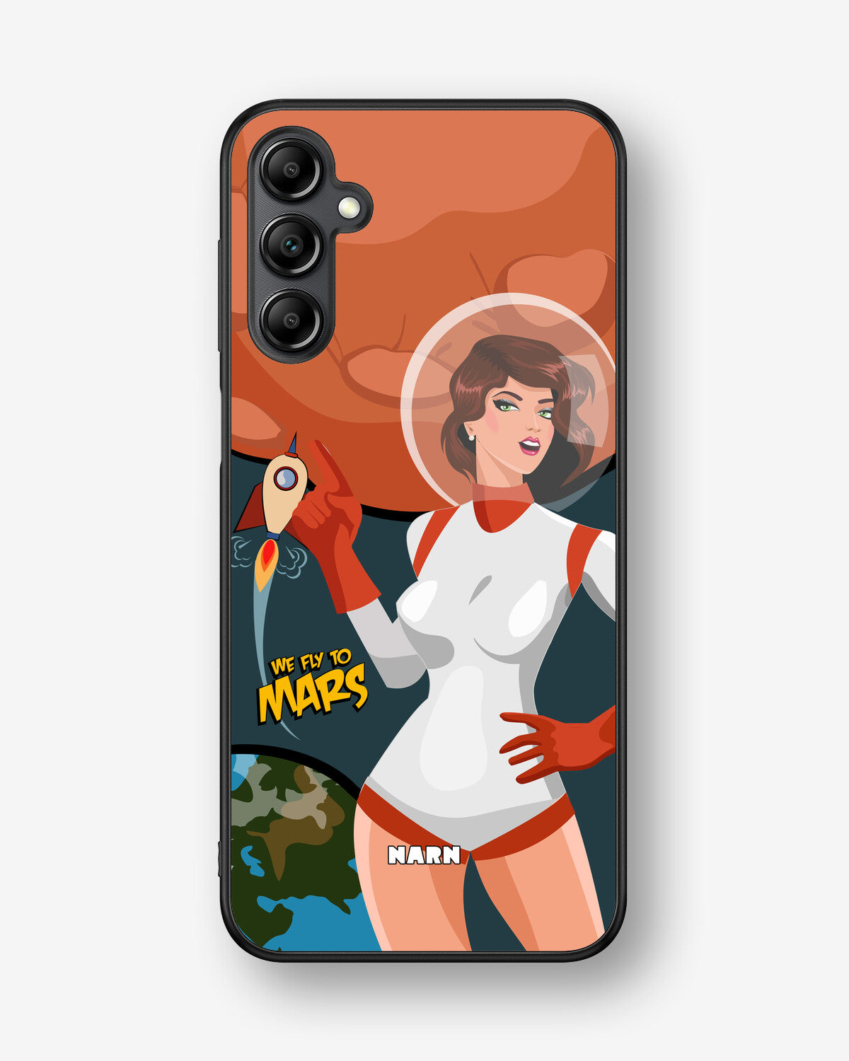 Samsung Galaxy A14 Hard Case – We Fly To Mars - View 1