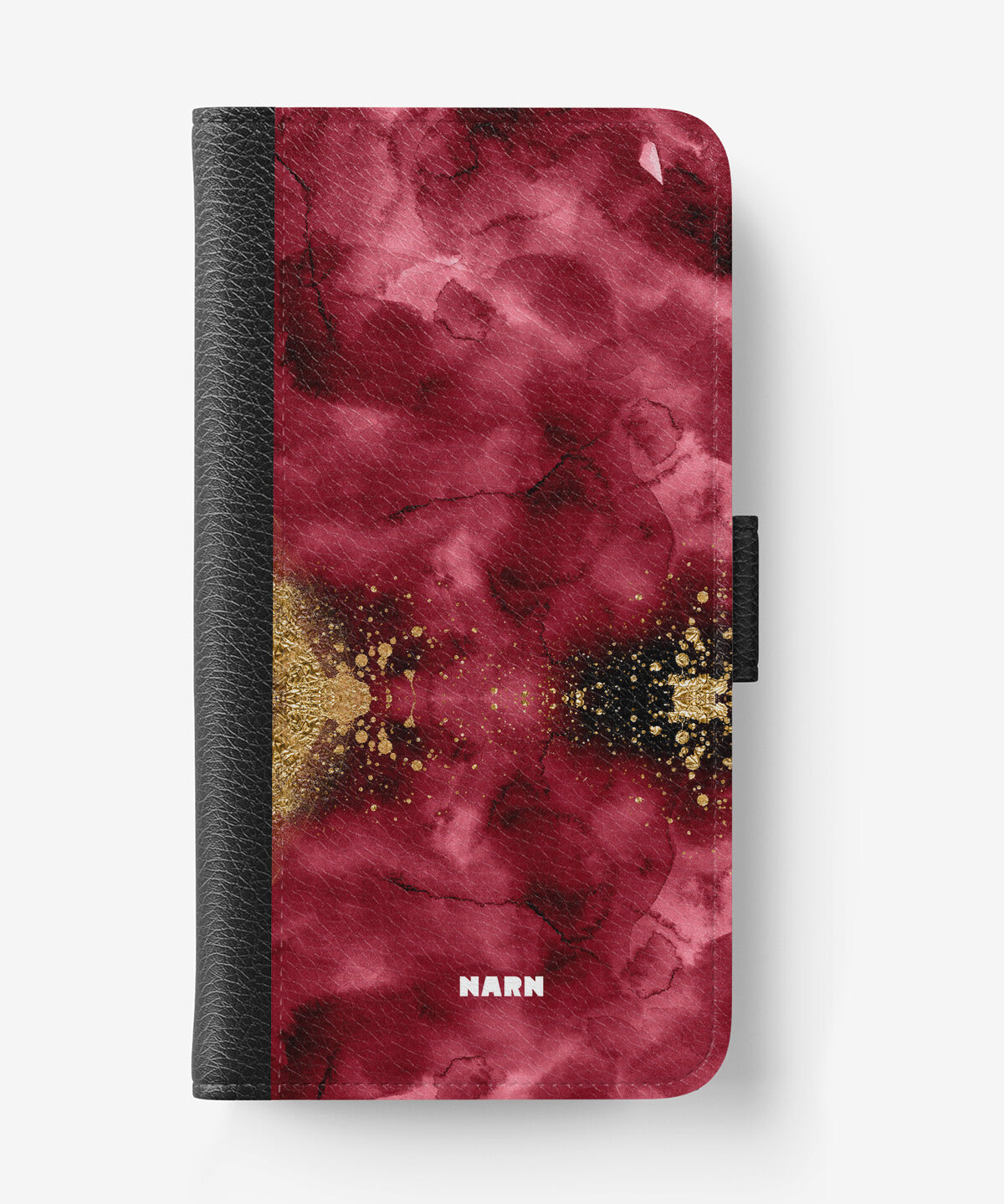 Samsung Galaxy A14 Wallet Case - Burgendy Shimmer - View 1