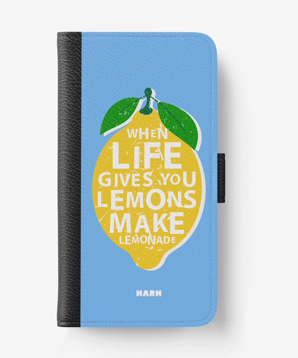 Samsung Galaxy A14 Wallet Case - Lemon Quote - View 1